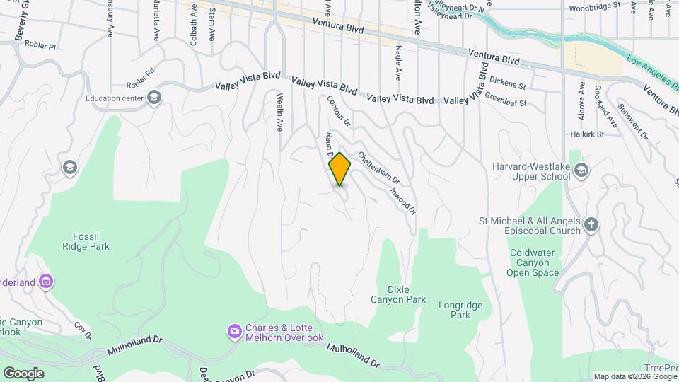 3720 Ventura Canyon Ave Map and Location Details