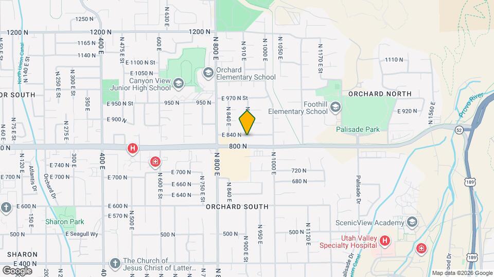 894 E 840 N Map and Location Details