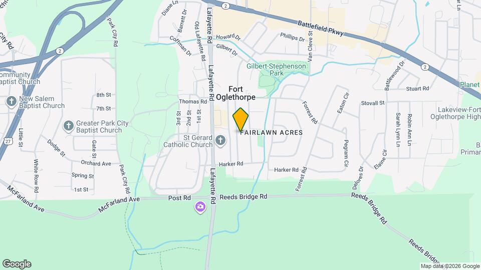 205 Robert E Lee St Map and Location Details