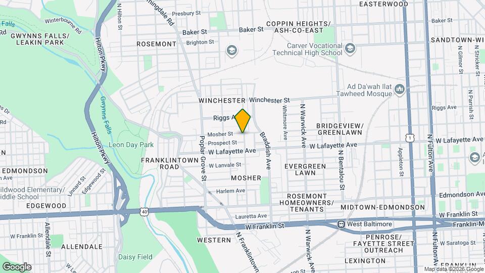 2703 Mosher St Map and Location Details