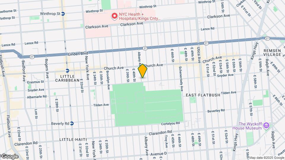 981 Albany Ave Map and Location Details