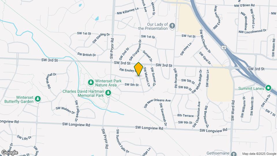 314 SW Ensley Ln Map and Location Details