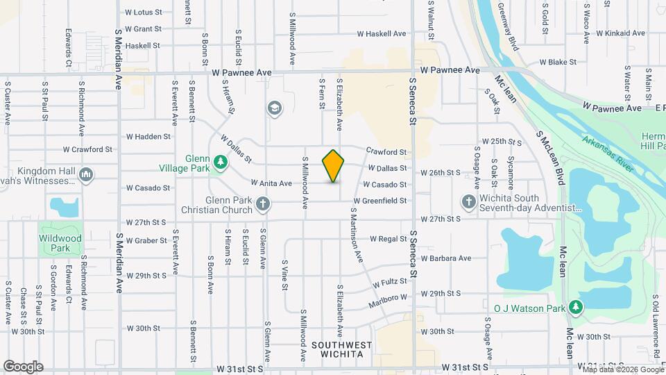 1509 W Anita Ave Map and Location Details