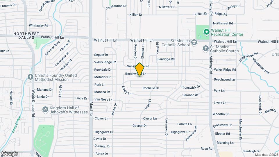 3933 Park Ln Map and Location Details