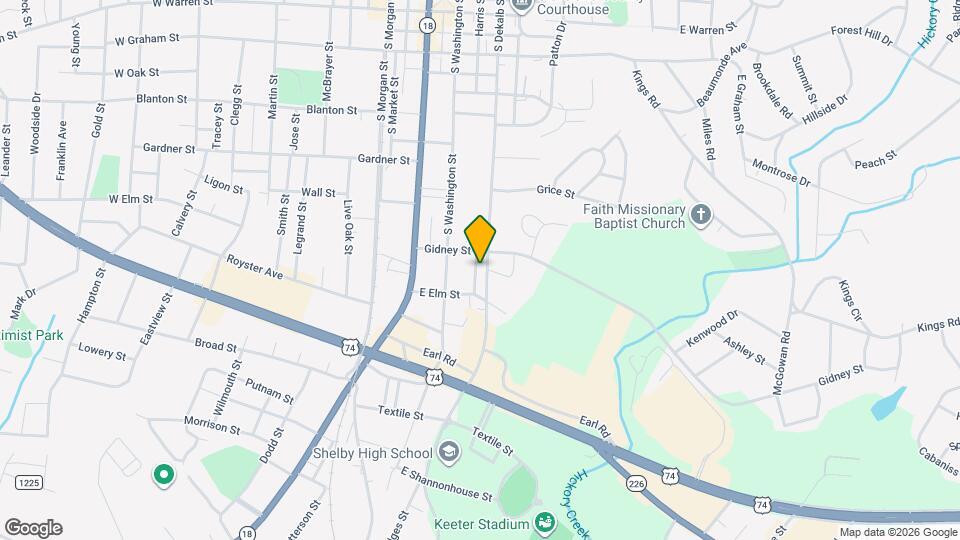 707 Parkview St Map and Location Details