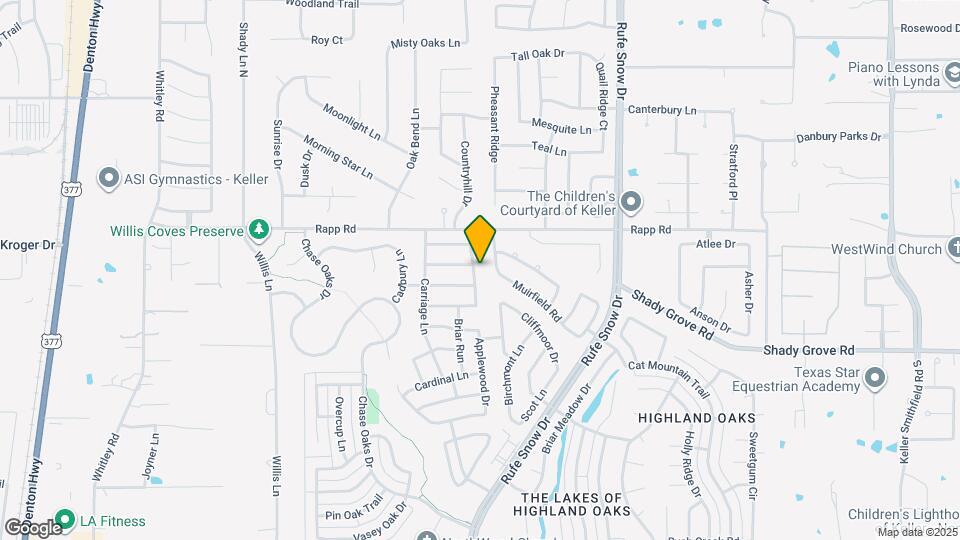 1333 Gatewood Dr Mapa y Detalles de la Ubicación