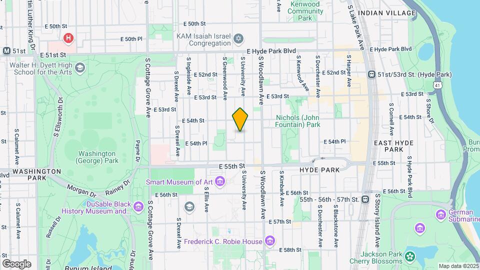 5430-5432 S University Ave Map and Location Details