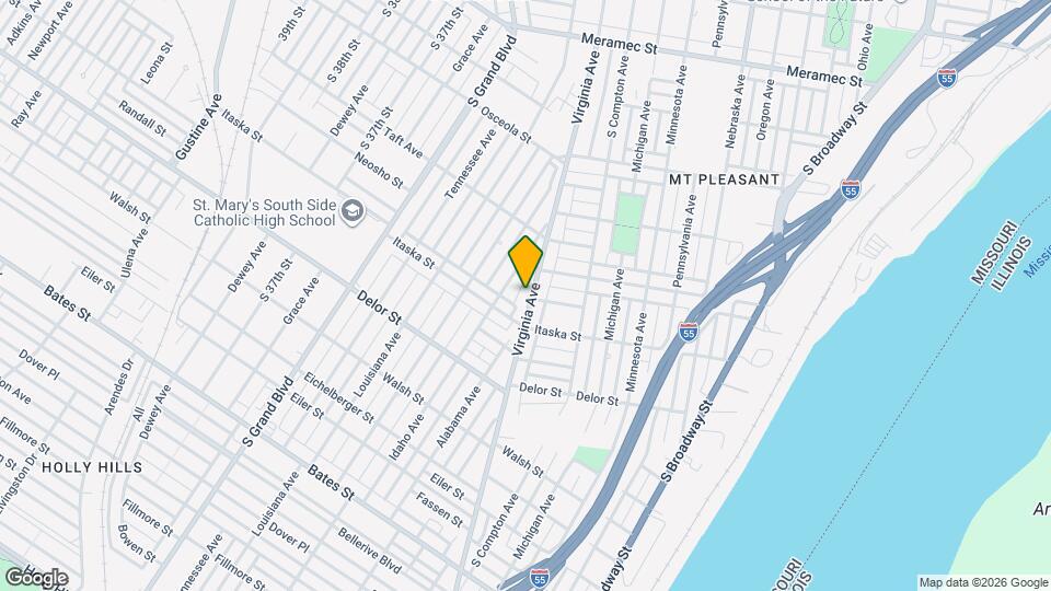 4637 Virginia Ave Map and Location Details