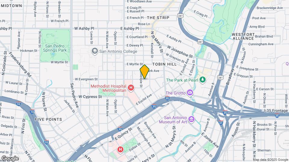 506 E Evergreen St Mapa y Detalles de la Ubicación