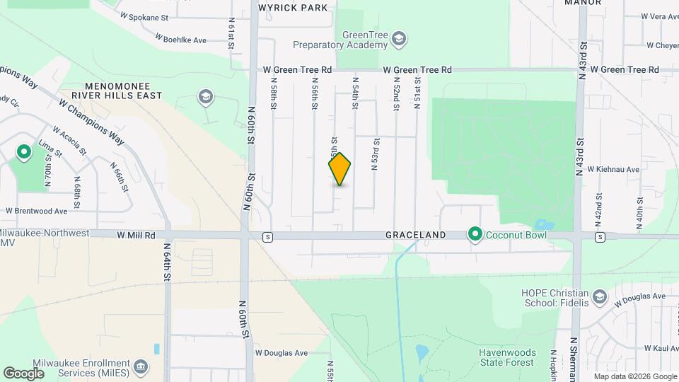 6502 N 55th St Map and Location Details