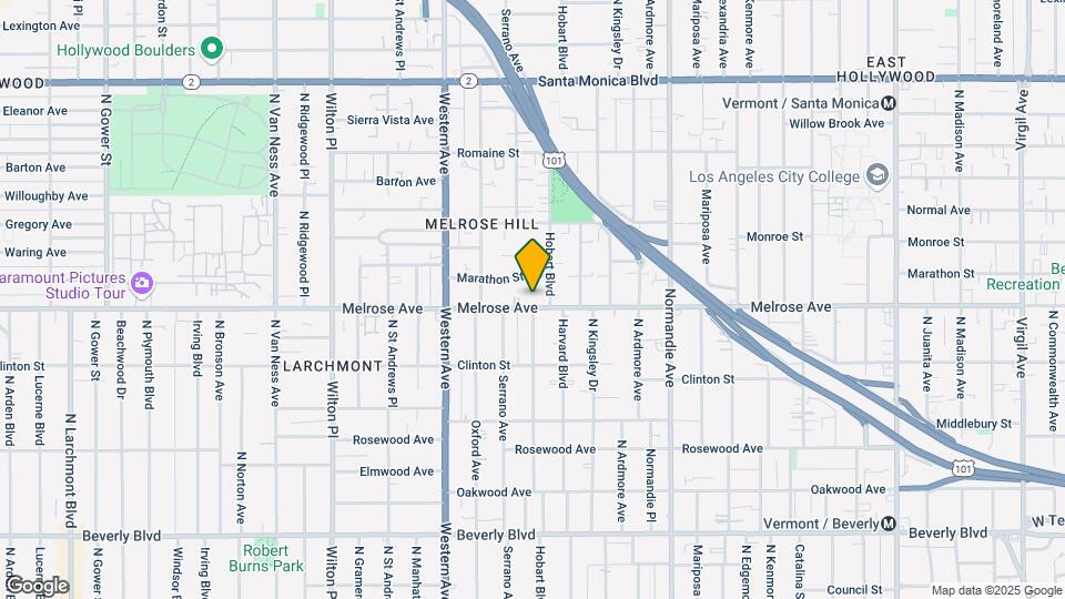 4819 Melrose Ave, Unit #4817.5 Map and Location Details