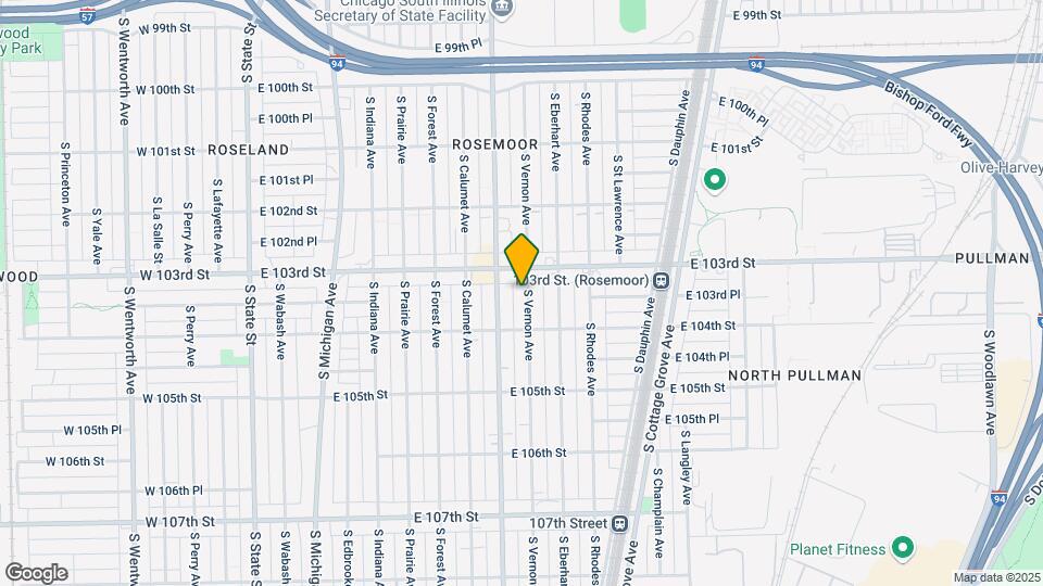 10324 S Vernon Ave Map and Location Details