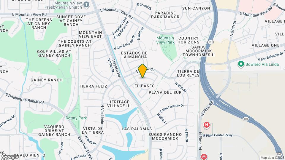 8437 E San Benito Dr Map and Location Details