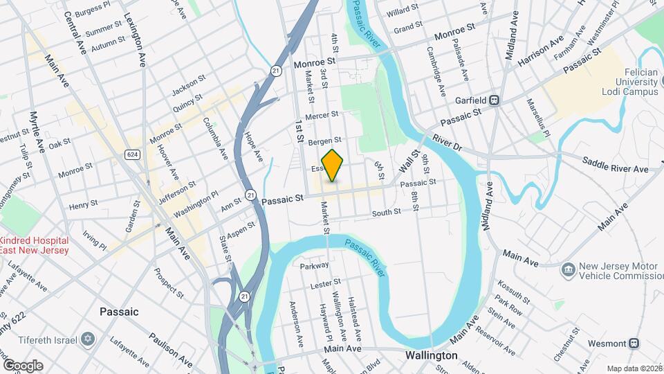 158-168 Passaic St Map and Location Details