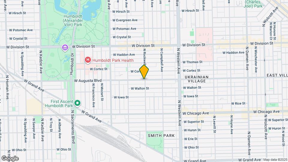 952 N Rockwell St Map and Location Details