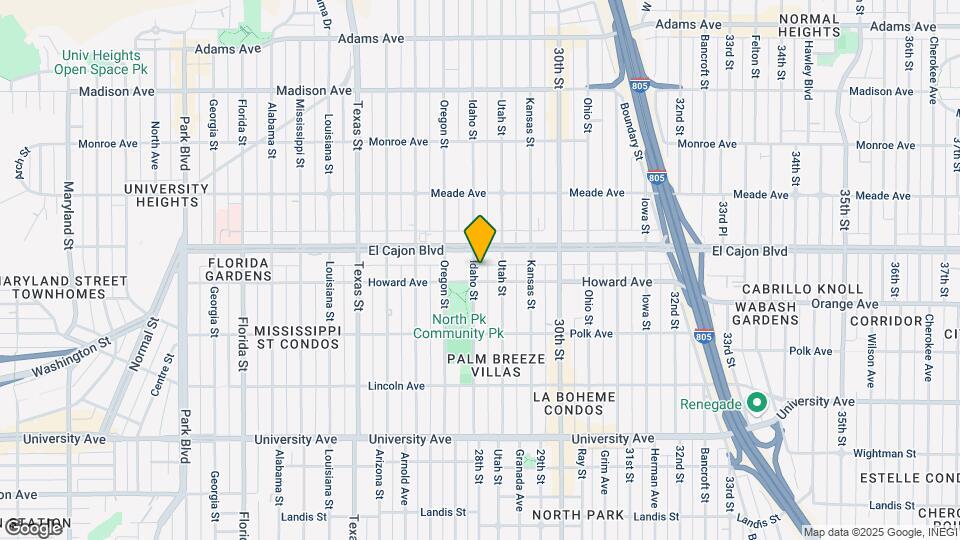 4215 Idaho St Mapa y Detalles de la Ubicación