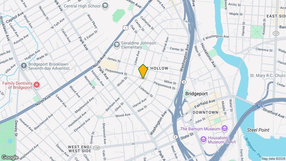 282 Pequonnock St Map and Location Details