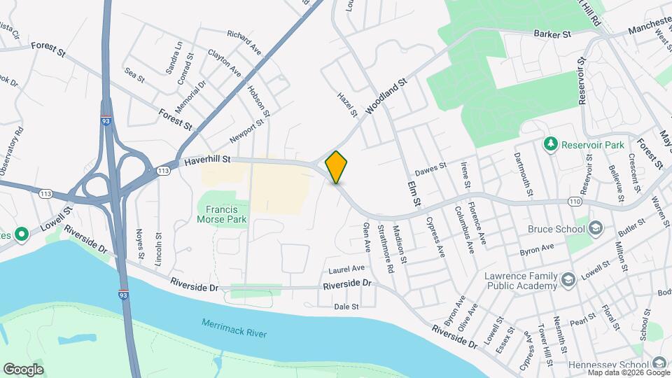 124 Haverhill St, Unit 1BR Methuen Mapa y Detalles de la Ubicación
