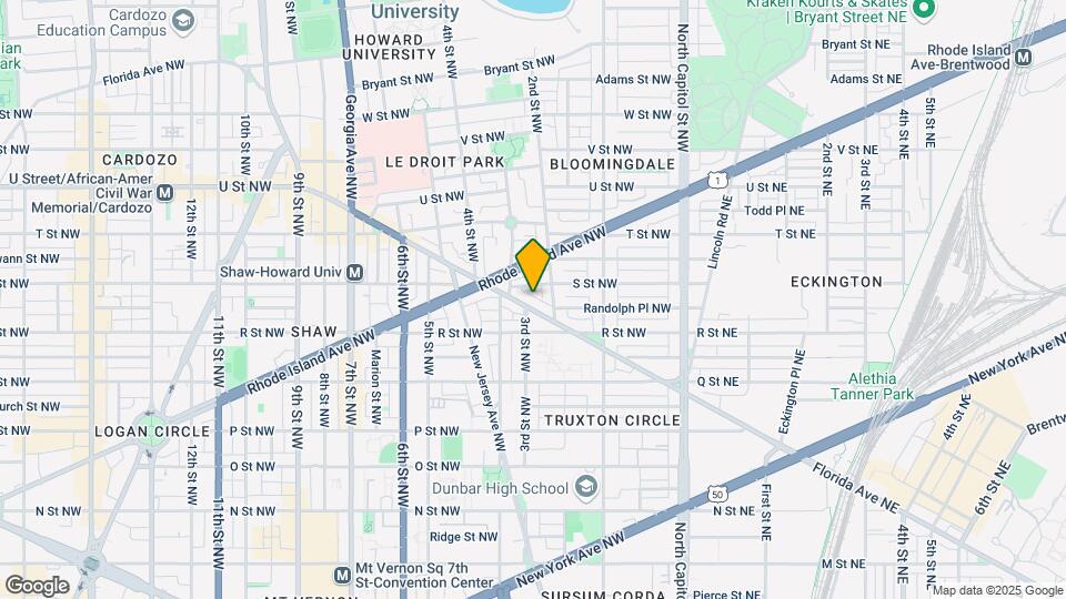 225 Florida Ave NW Map and Location Details