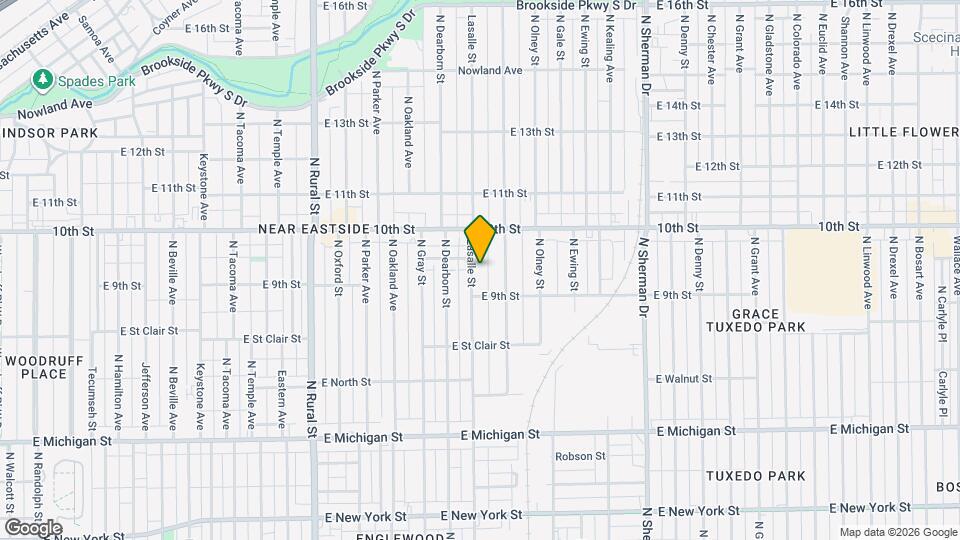 931 Lasalle St Map and Location Details