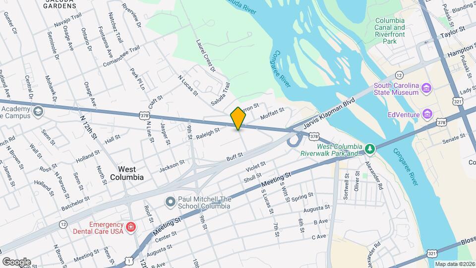 417 1/2 N Lucas St Map and Location Details