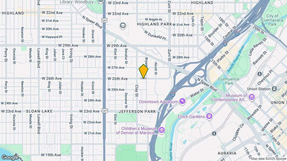 2622 W 26th Ave Map and Location Details