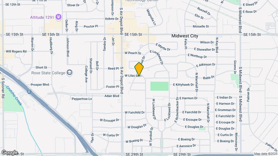 206 W Lilac Ln Map and Location Details