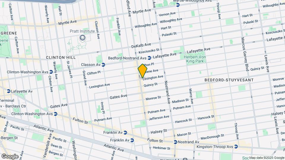 1071 Bedford Ave Map and Location Details