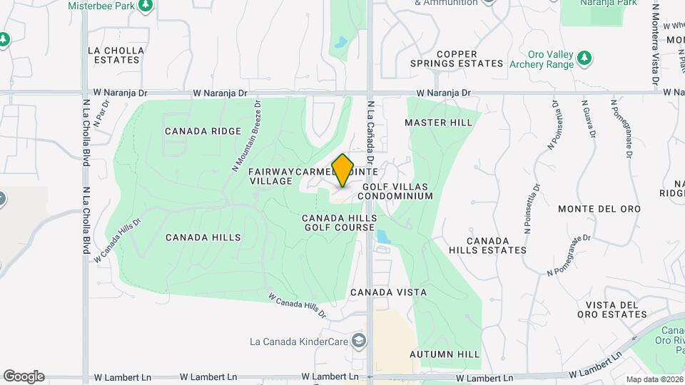 1465 W Bridalveil Pl Map and Location Details