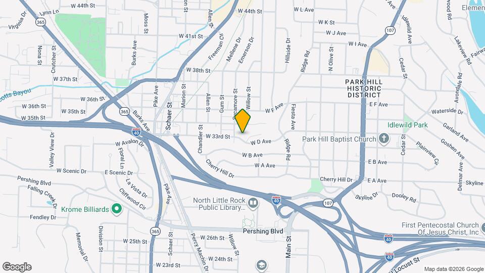 407 W 33rd St Map and Location Details