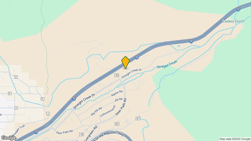 833 Straight Creek Dr Map and Location Details