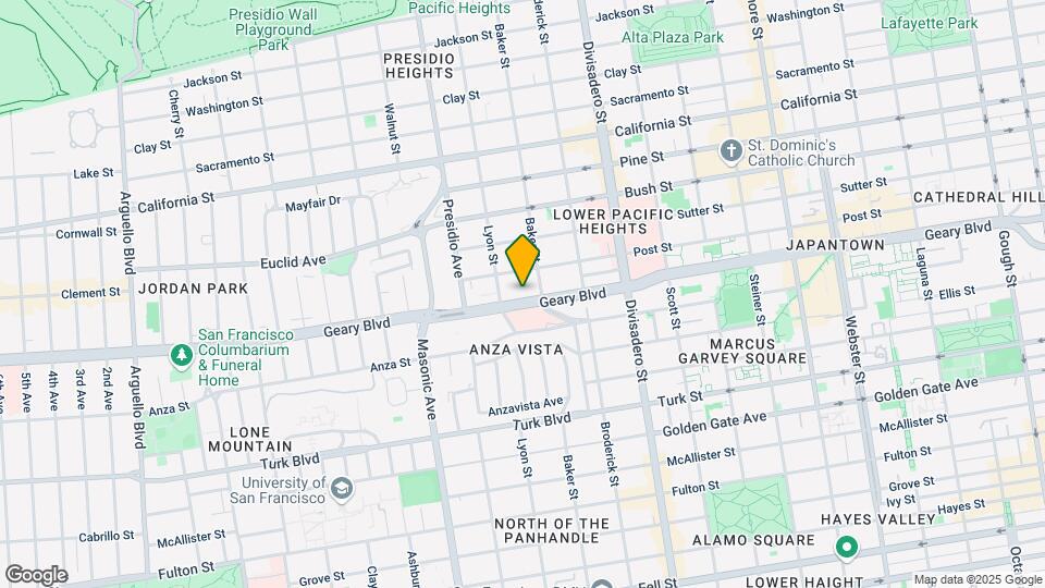 2440 Geary Blvd Map and Location Details