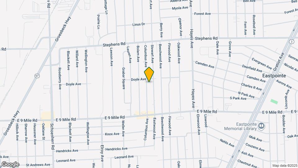 23230 Columbus Ave Map and Location Details