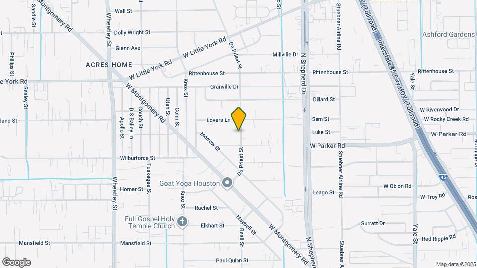 6519 De Priest St Map and Location Details