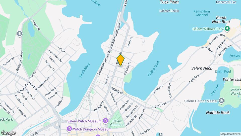 8 Lothrop St Map and Location Details