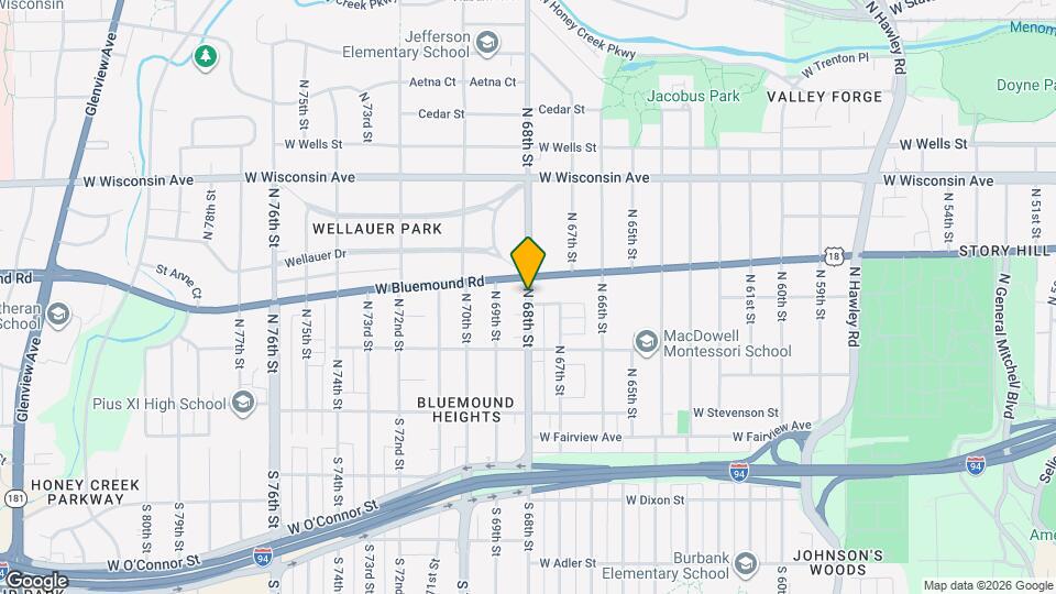 410 N 68th St Mapa y Detalles de la Ubicación