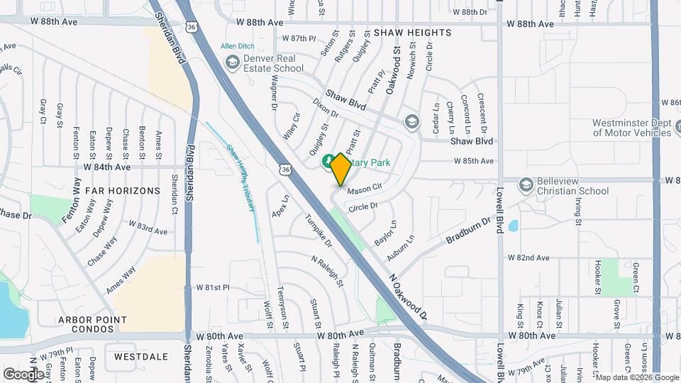 8316 Oakwood St Map and Location Details