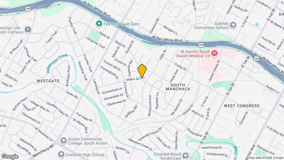 4603 Philco Dr Map and Location Details