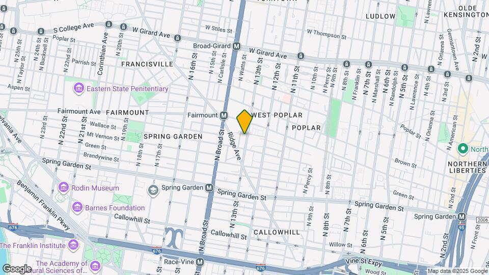 670 N 13th St Map and Location Details