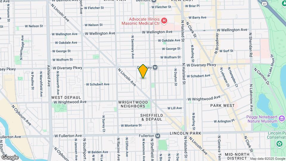 2741 N Kenmore Ave Map and Location Details