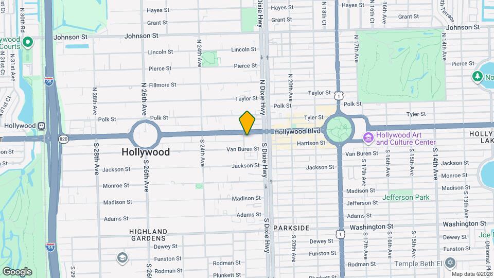 Hollywood East Map and Location Details