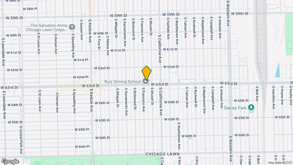 2850 W 63rd St Map and Location Details
