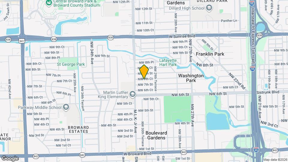 2990 NW 7th Ct Map and Location Details