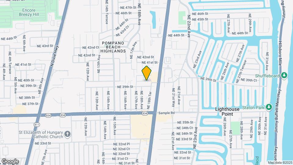 1800 NE 39th Ct Map and Location Details