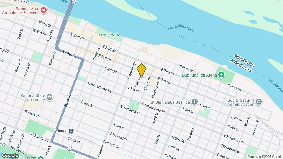 306 E 4th St, Unit 1/2 Map and Location Details