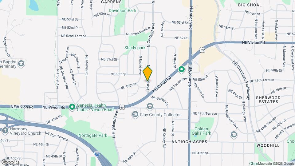 4926 Garfield Ave Map and Location Details