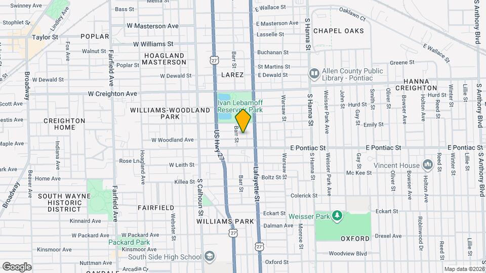 315 E Woodland Ave Map and Location Details