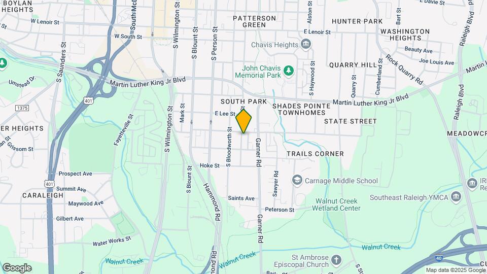 1201 S East St Map and Location Details
