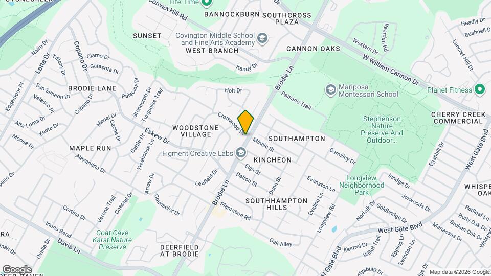 7701 Croftwood Dr Map and Location Details