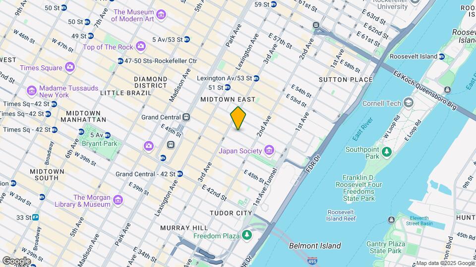 212 E 48th St Map and Location Details